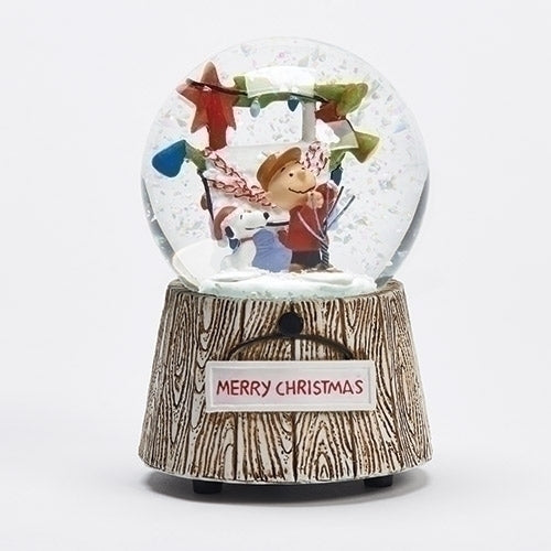 CHARLIE & SNOOPY SNOW GLOBE